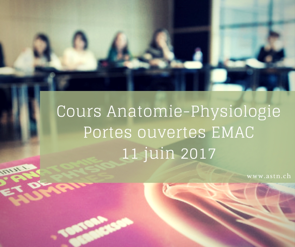 Cours anatomie physiologie à Lausanne EMAC