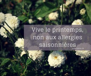 Printemps : non aux allergies saisonnières