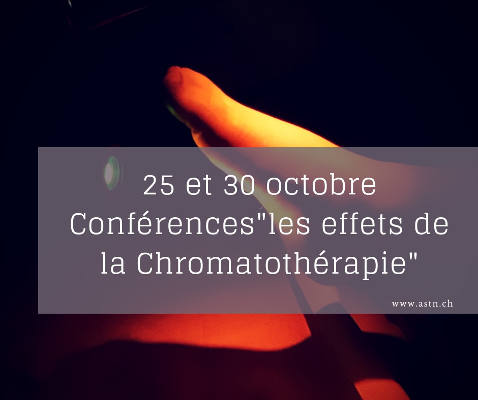 Vendredi 25 octobre : Conférence “les effets de la Chromatothérapie”